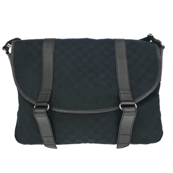 Gucci Black GG Shoulder Bag - Picture 1 of 10